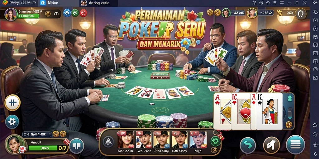 Tampilan gameplay menarik dari permainan Poker 3446.