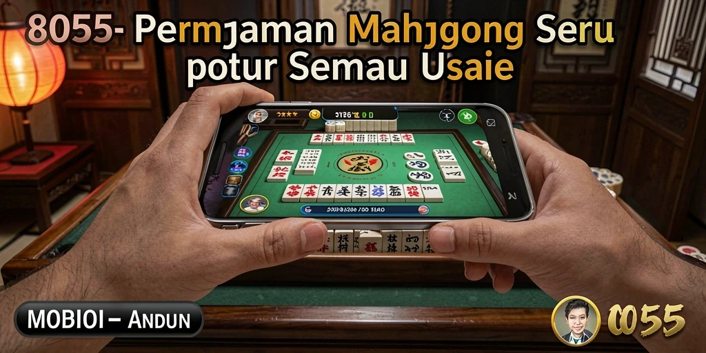 Tampilan gameplay Mahjong yang menarik di 8055.