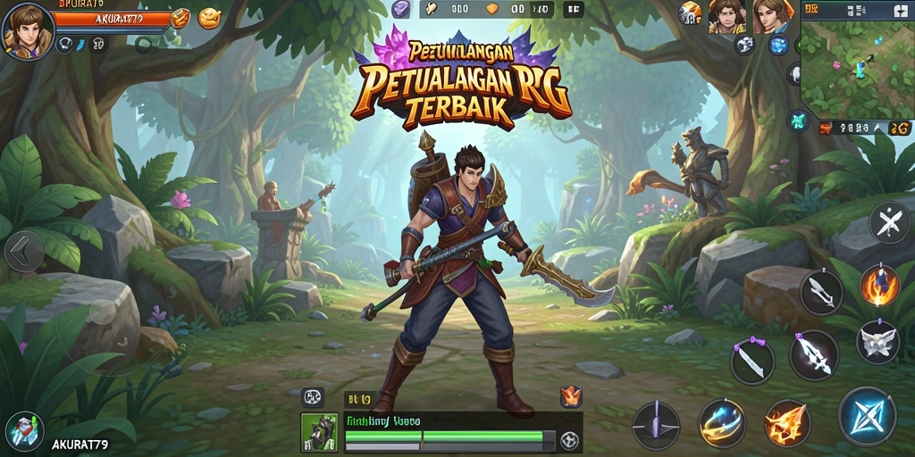 Tampilan gameplay RPG AKURAT79 yang menakjubkan dan penuh aksi.
