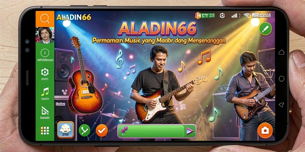 Tampilan gameplay Aladin66 yang menarik dan penuh warna.