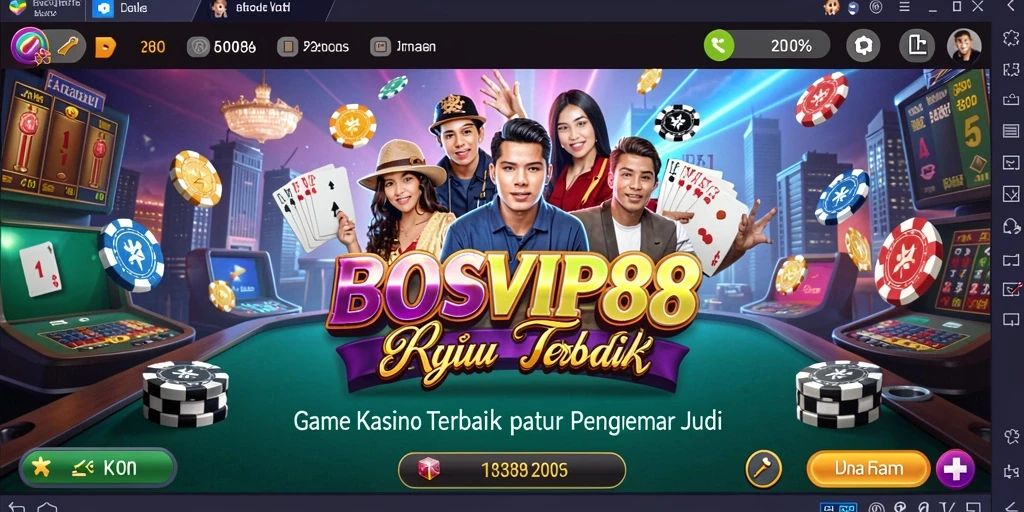Tampilan gameplay menarik di aplikasi Kasino BOSVIP88.