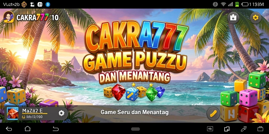 Screenshot gameplay CAKRA777 menampilkan teka-teki yang seru.