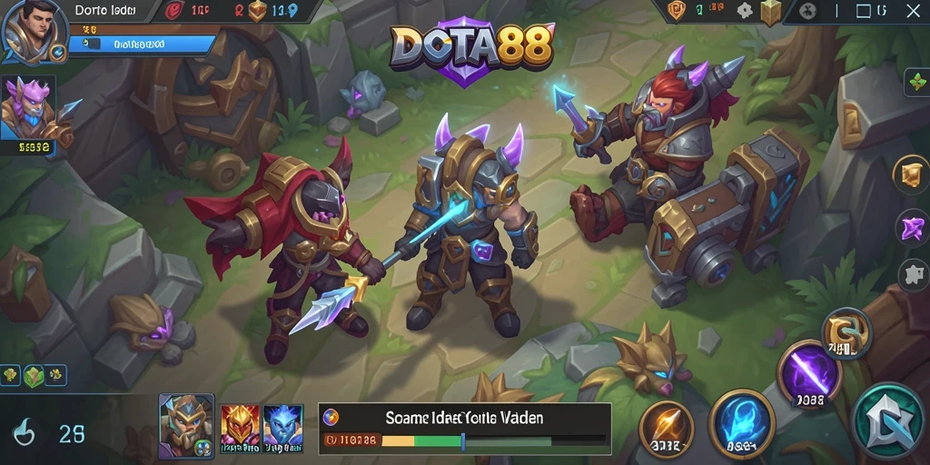Screenshot dari DOTA88 menampilkan gameplay yang mengasyikkan dengan elemen Idle.