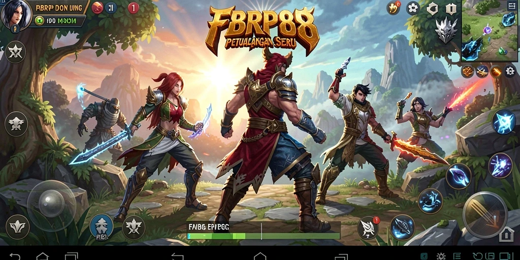 Tampilan gameplay FBRP88 yang dinamis dan penuh aksi.