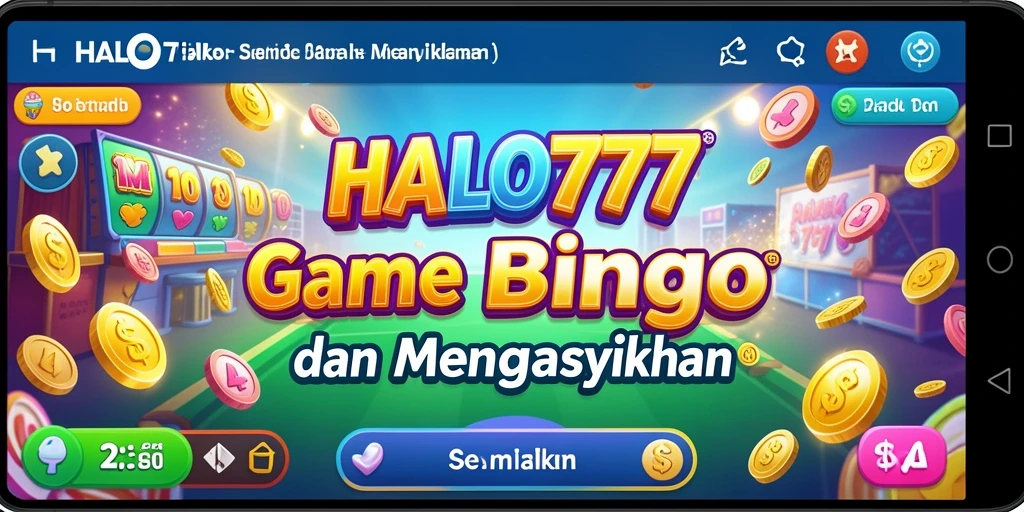 Tampilan seru gameplay HALO777 dengan suasana Bingo yang mengasyikkan.