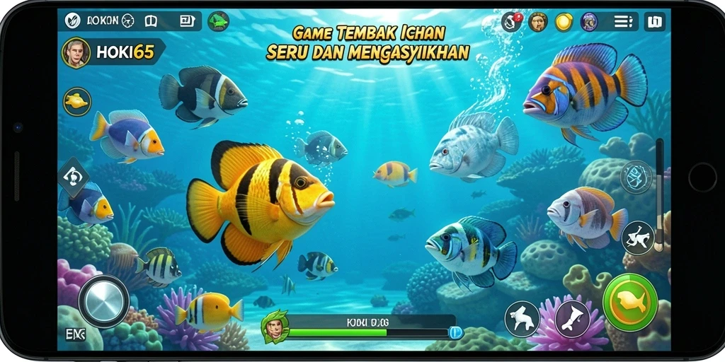 Gameplay seru HOKI65 dengan ikan beragam dan grafis luar biasa.