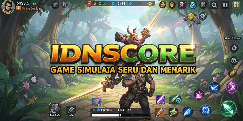 Tampilan gameplay menarik dari IDNSCORE dengan grafik yang memukau.
