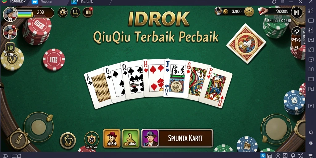 Tampilan gameplay QiuQiu yang seru dan interaktif dari IDROK.