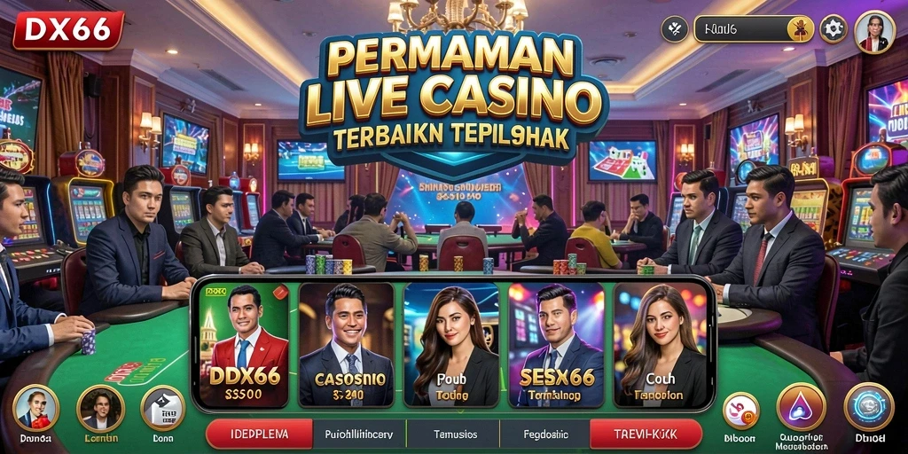 Tampilan menarik gameplay Live Casino di IDX66 yang memukau.