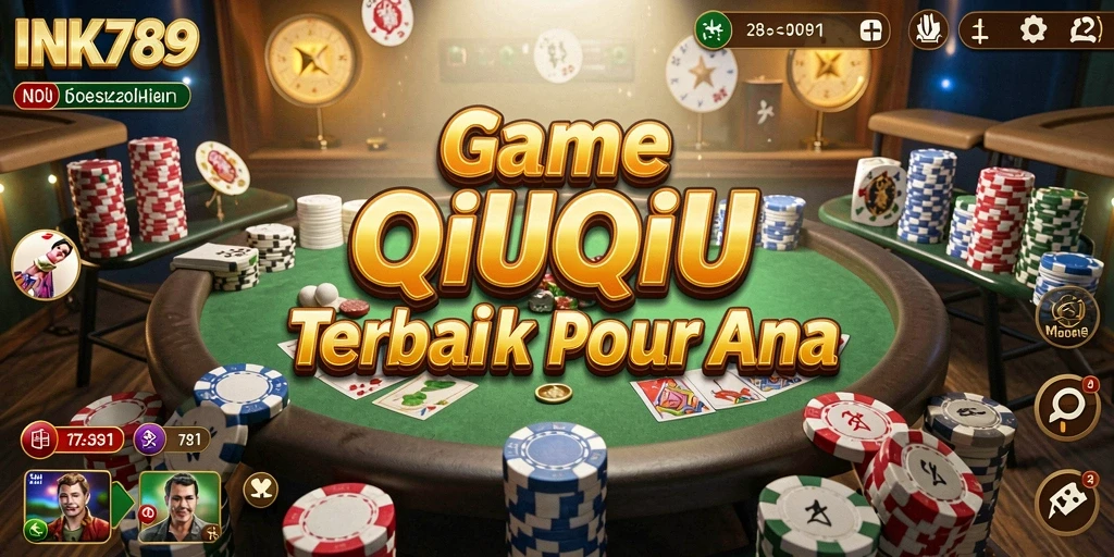 Gameplay INK789 menampilkan pertarungan QiuQiu yang seru dan kompetitif.