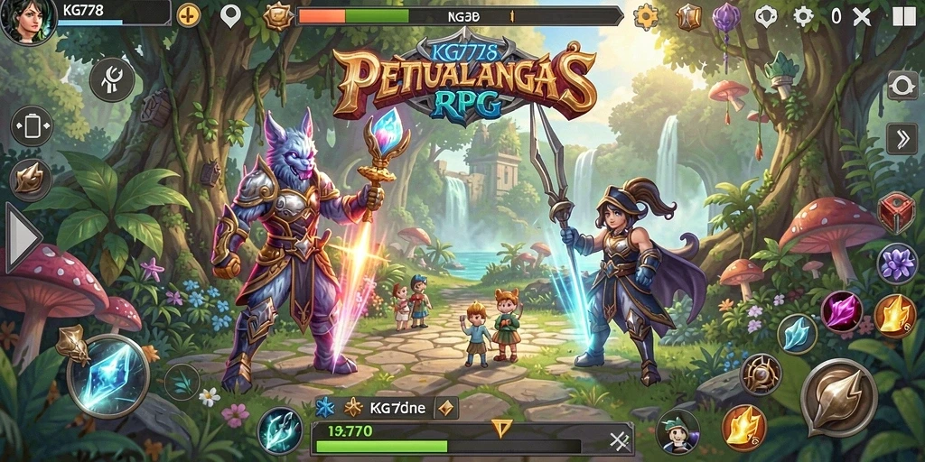 Tampilan gameplay RPG yang epik dan menakjubkan di KG778.