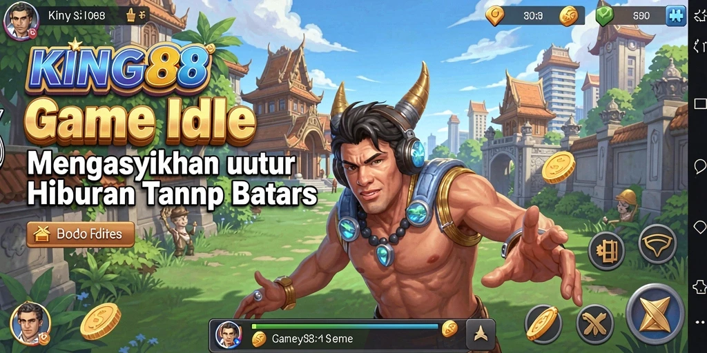Tampilan gameplay <strong>KING88</strong> yang seru dan menarik di dunia Idle.