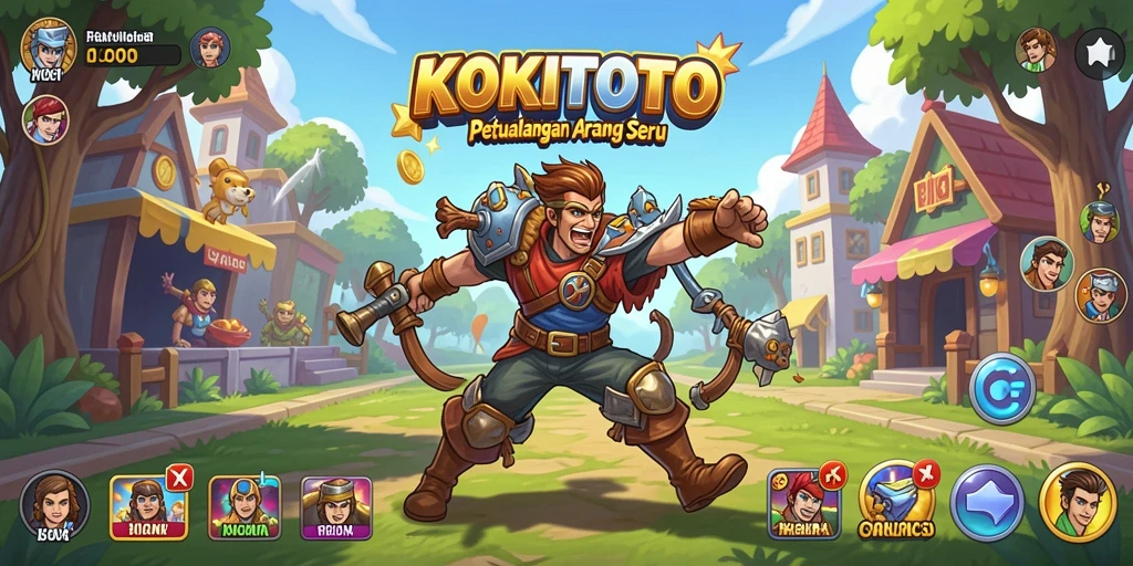 Tangkapan layar menampilkan aksi cepat gameplay KOKITOTO.