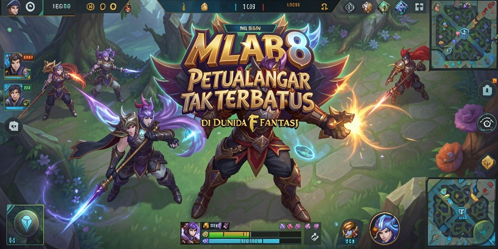 Tangkapan layar gameplay petualangan MLBB8 yang menampilkan eksplorasi dunia luas.