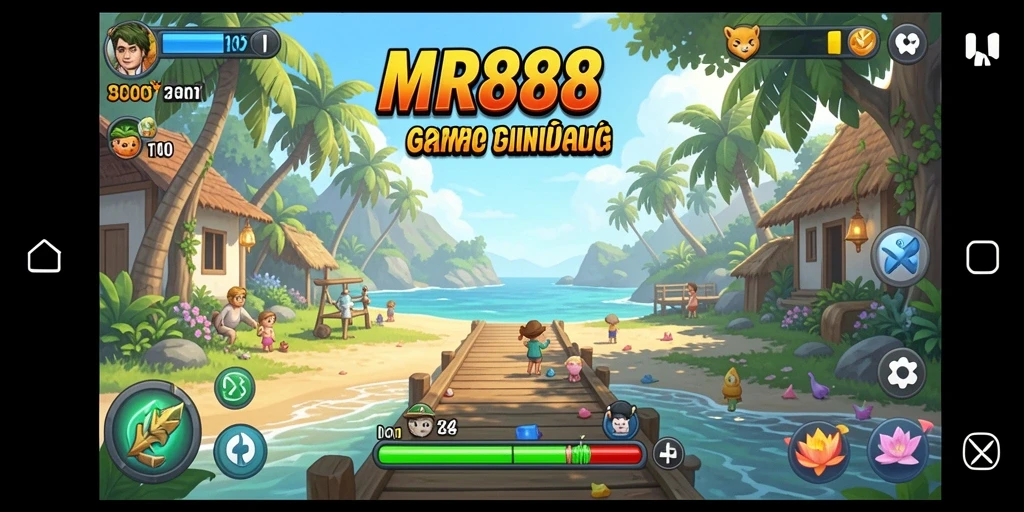 Tangkapan layar utama MR888 menunjukkan gameplay santai yang menyenangkan.