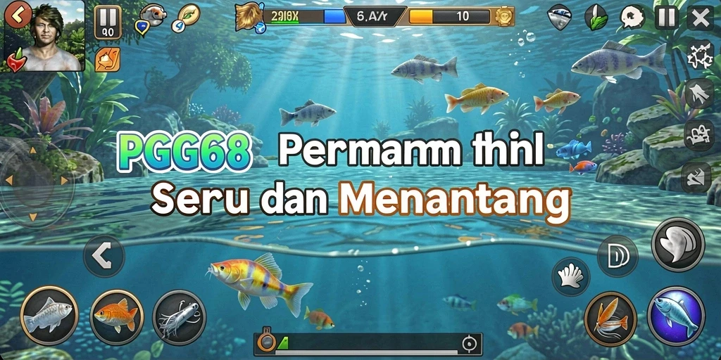 Tangkapan ikan besar dalam gameplay seru PGG68.