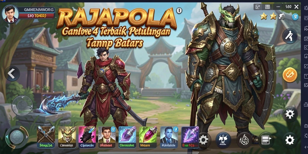 Screenshot gameplay RAJAPOLA menampilkan aksi petualangan yang seru.
