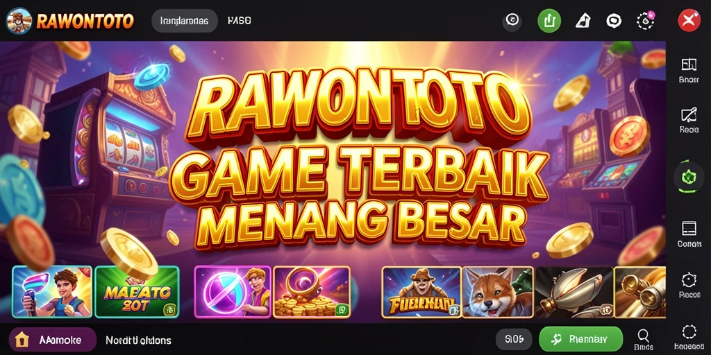 Tangkapan layar menunjukkan gameplay mendebarkan dari RAWONTOTO dengan fitur bonus.