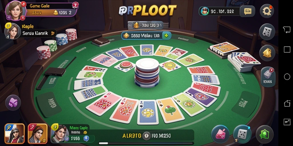 Tampilan gameplay seru dari aplikasi Gaple RPLOOT.