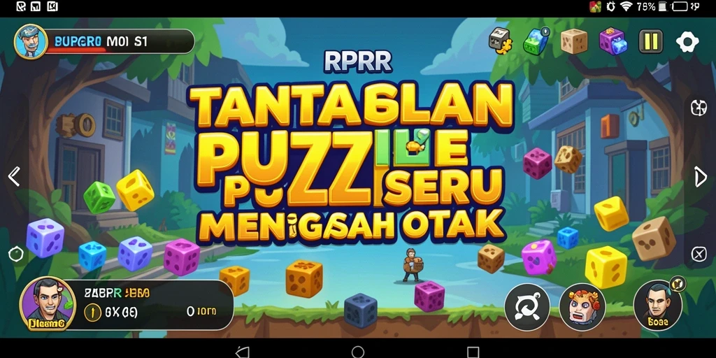Screenshot gameplay RPRR yang menunjukkan tantangan puzzle yang seru.