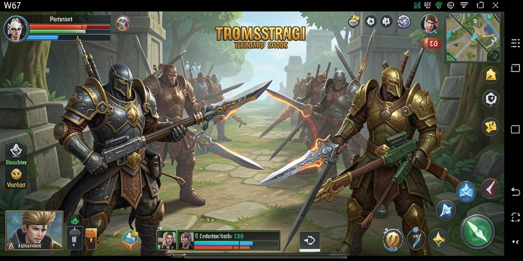 Tangkapan layar utama dari gameplay W67 yang penuh strategi dan aksi SLG.