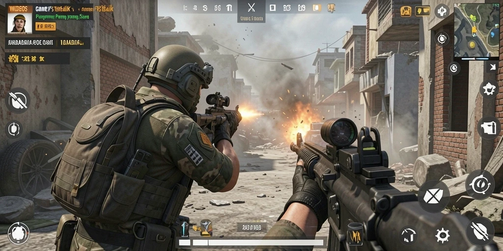 Gameplay seru dengan aksi tembak-menembak yang dinamis.
